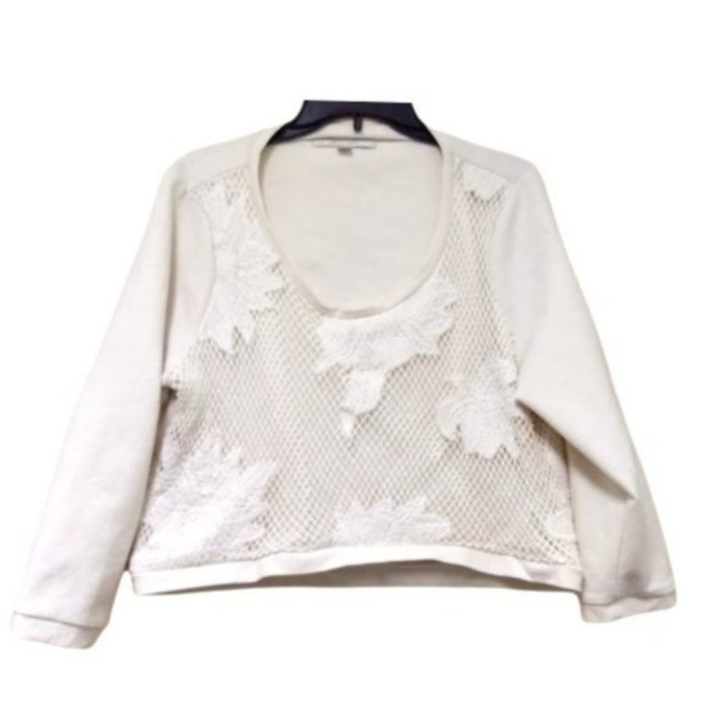 LC Lauren Conrad Crop Knit Top Size XL